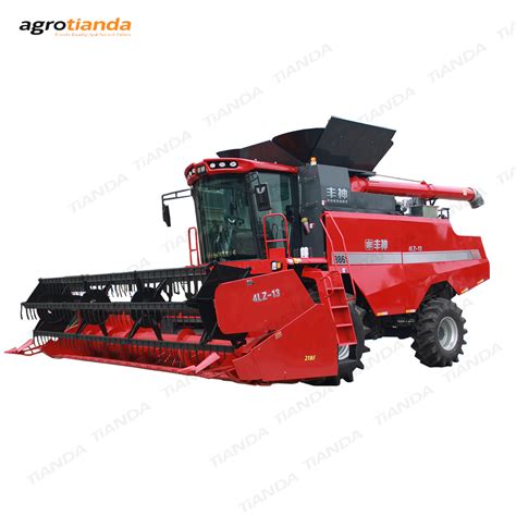 Rice Wheat Corn Seed Track Type Combine Wheeled Harvester China Corn