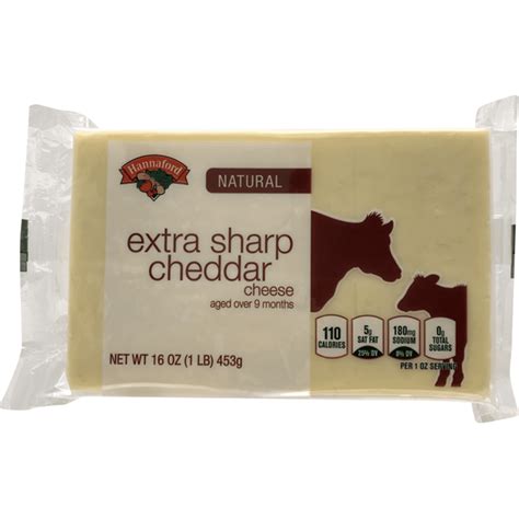 Hannaford Naturally Aged Extra Sharp Cheddar Cheese Oz Delivery Or