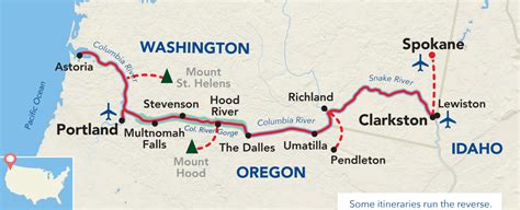 ACL-Columbia-River-Northwest-Pioneers-Cruise-Itinerary-Map - Sunstone Tours & Cruises