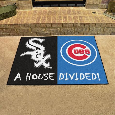 Mlb House Divided White Sox Cubs House Divided Mat Fanhood Gear