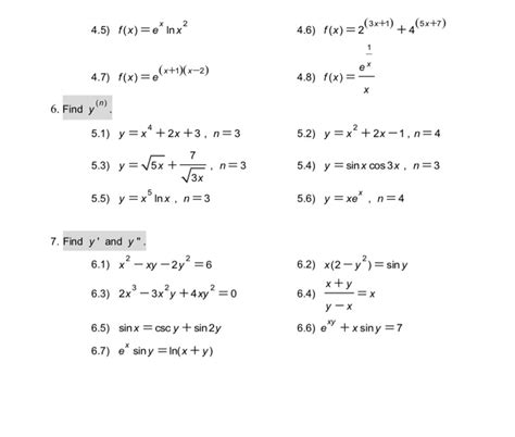 Solved Chapter 2 Derivatives 1 Find X Of The Following