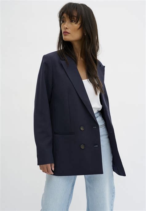 My Essential Wardrobe Blazer Baritone Blue Dark Blue Zalando Ie