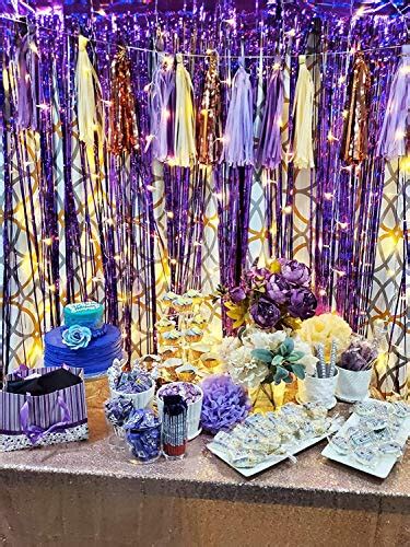 Purple Birthday Party Decorations For Women Purple Champagne Rose Gold