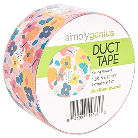 Simply Genius (Single Roll) Patterned Duct Tape Roll Craft Supplies For ...