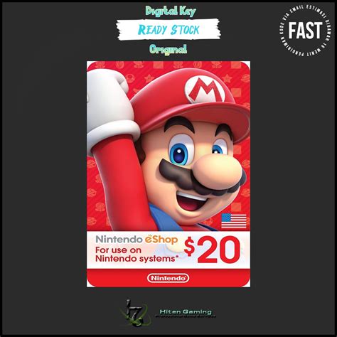 Jual Nintendo Eshop Card Usa Usd Shopee Indonesia