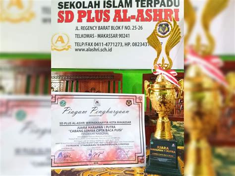 Congratulation Sd Plus Al Ashri Meraih Juara Harapan Putra Lomba