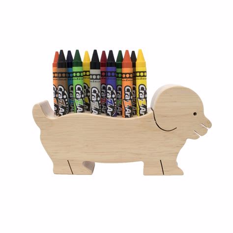 Marker Pen Pencil Wooden Holder Dog™ Jumbo Crayons Wood Toys Toys