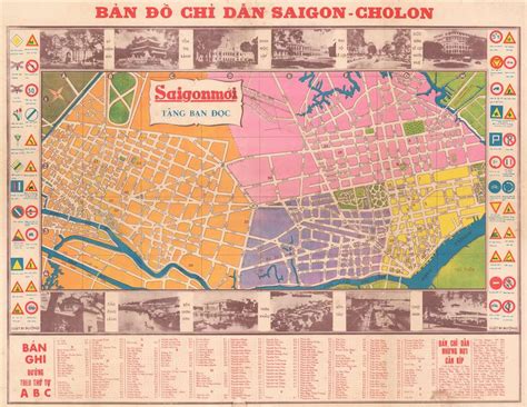 Bản Đồ Chỉ Dẫn Saigon Cholon Map of Saigon Cholon Geographicus