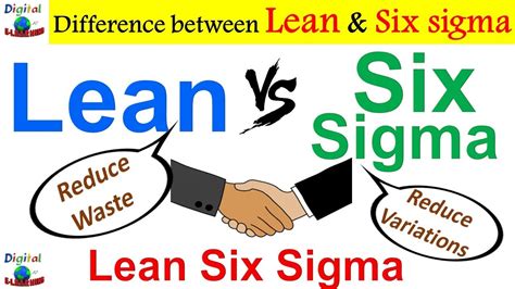 Lean Vs Six Sigma 6 Sigma Difference Between Lean And Six Sigma Lean Six Sigma Vs Six