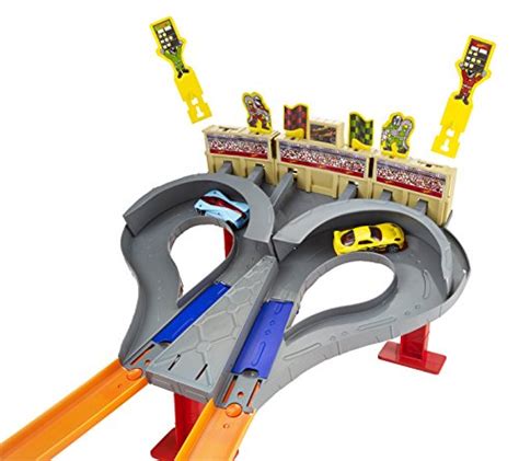 Hot Wheels Toy Car Track Set Super Speed Blastway Playset Dual Track Racing For Or Players
