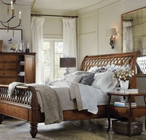 Master Bedroom Decorating Ideas With Sleigh Bed | Shelly Lighting