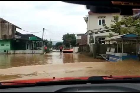 Ratusan Rumah Dan Puluhan Hektar Sawah Di Tasikmalaya Terendam Banjir