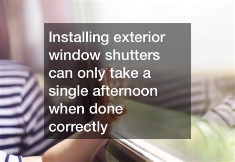 Installing Exterior Window Shutters - HVAC Tips and News