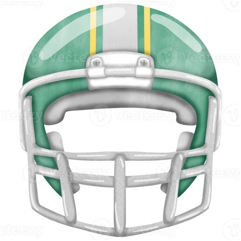 a green football helmet on a transparent background 35589735 PNG