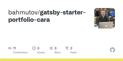 Github Bahmutov Gatsby Starter Portfolio Cara