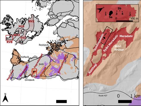 Study location and lava flow map. (A) Overview of eruption products ...