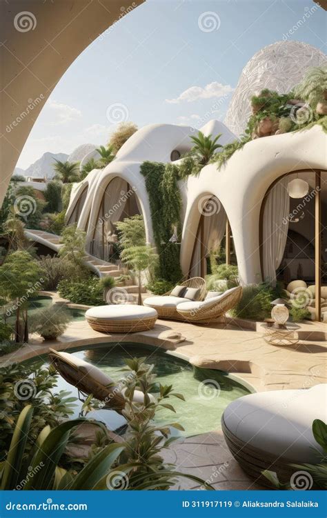 Futuristic Sustainable House With Arched Exterior Design For A Modern