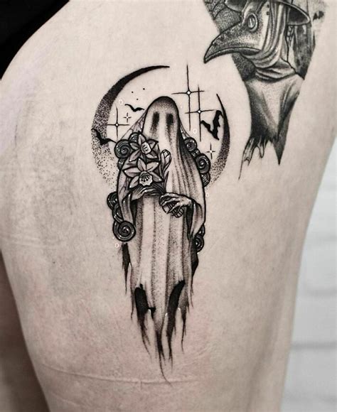 Spooky Halloween Tattoo | Halloween tattoos, Weird tattoos, Tattoos