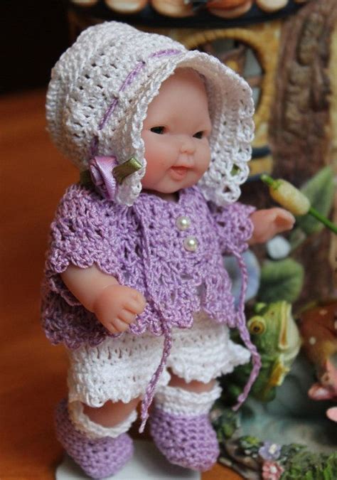 Pdf Pattern Crochet Inch Ltl Berenguer Baby Doll Sun Bonnet Etsy