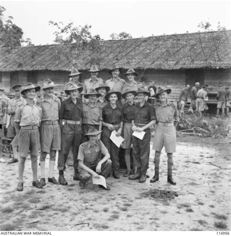 Kuching Sarawak Officers Of Th Australian Division Ex