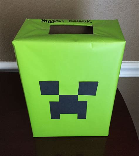 Diy Minecraft Creeper Valentine Box S Day Es For