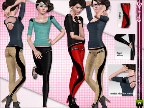 The Sims Resource JPSet5 Metallic Bikini