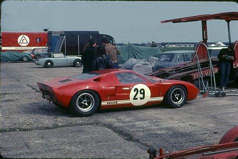 The Silverstone Paddock For The 68 BRDC International Trophy Race