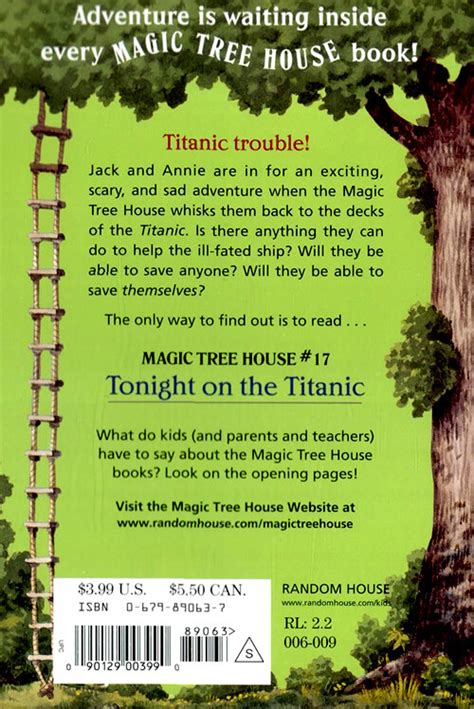 Magic Tree House Tonight On The Titanic Paperback Cd