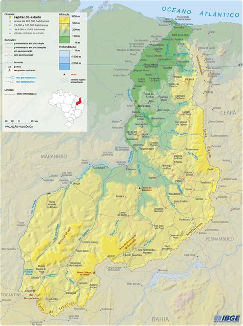 Geografia do Piauí Clima vegetação relevo hidrografia bandeira flora