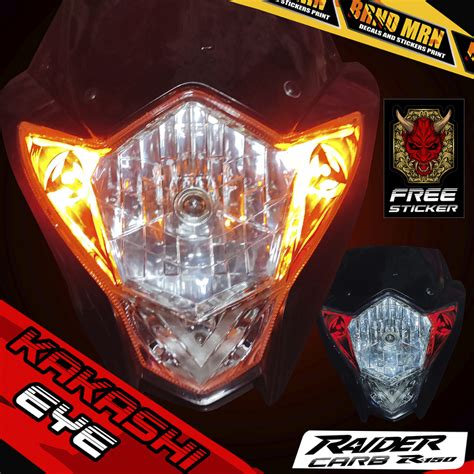 Suzuki Raider Carb Winker Eye Sticker Tint Protector Sharingan