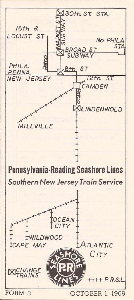 Pennsylvania Reading Seashore Lines Timetable October 1 … Flickr