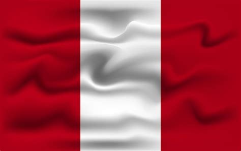 Premium Vector Realistic Peru Vector Flag Design