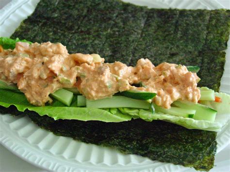 Soup Spice Everything Nice Nori Spicy Tuna Salad Wrap