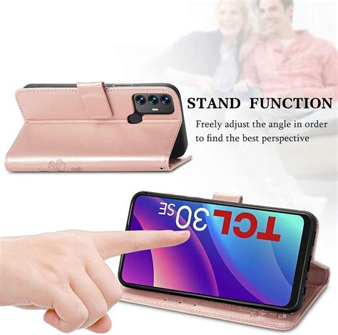 Coque Tcl Se Tcl Tcl Antichoc En Cuir Pu Flip Rabat Avec