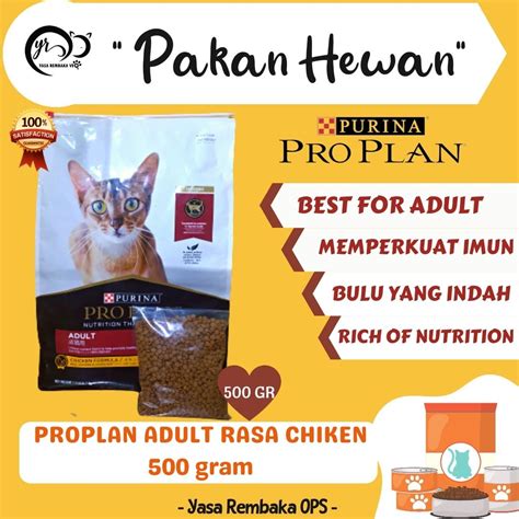 Proplan Adult Chicken Repack Gr Makanan Kucing Dewasa Kering