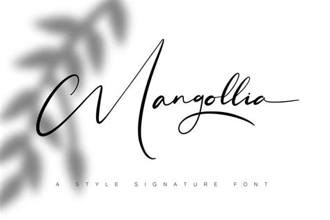 Mangollia - Signature Font - Design Cuts