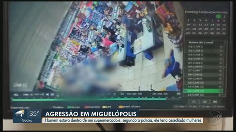 VÍdeo Homem é Agredido Dentro De Supermercado Em Miguelópolis Sp Por