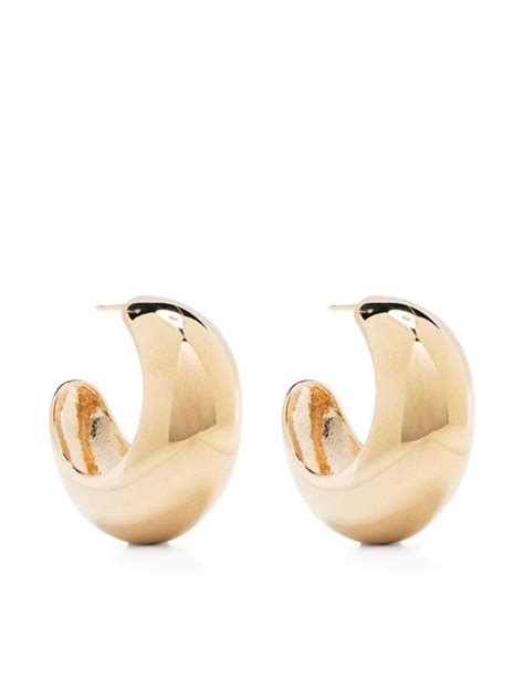 Isabel Marant Étoile Chunky Hoop Earrings Gold Editorialist