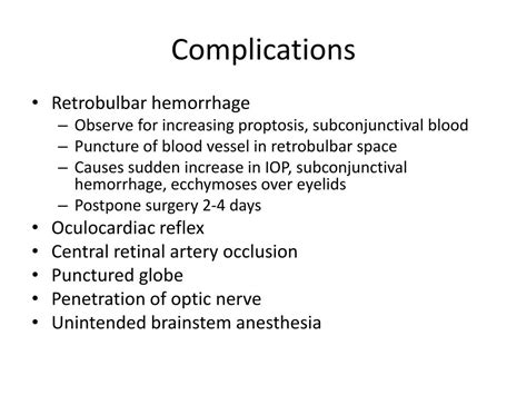 PPT - Retrobulbar Block PowerPoint Presentation, free download - ID:2243163