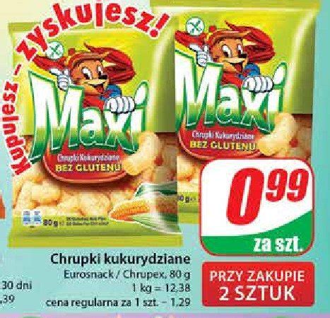 Chrupki Kukurydziane Bezglutenowe MAXI Cena Promocje Opinie