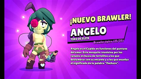 Brawl Stars Mi Nuevo Brawler Epic Angelo Youtube