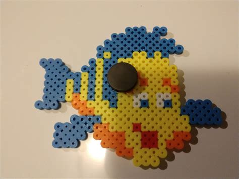 Perler Bead Flounder Magnet Etsy