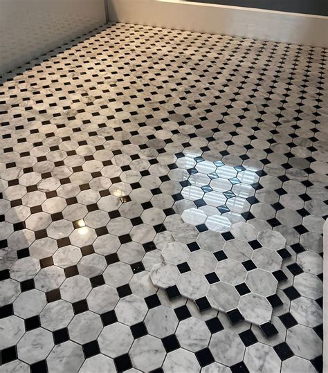 Octagon Octave Marble Mosaic Tile Stone Center Online