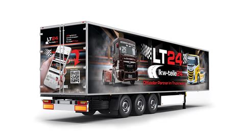 Lkwteile24 Lkw Werbung Vom Rennsport Zur Straße On Truck