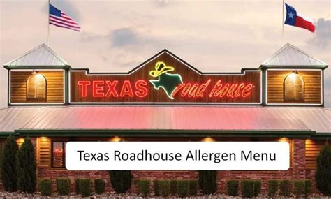 Texas Roadhouse Allergen Menu(2023) - Texas Roadhouse Menu