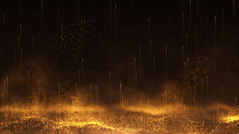 Glowing Red Hot Fiery Particles Abstract Inferno Background With Gently Floating Sparks And