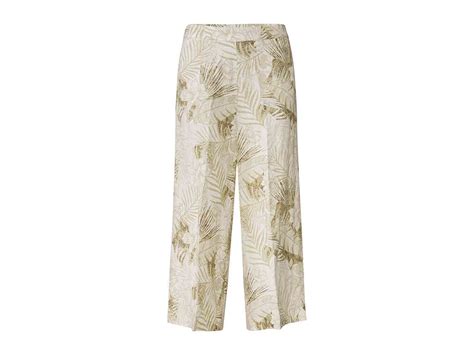 Pantalón culotte de lino para mujer Lidl