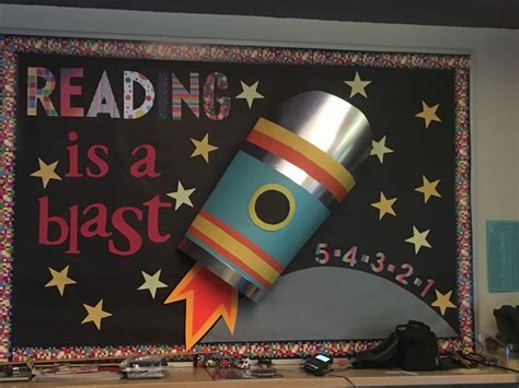 Reading Is A Blast Bulletin Board Classroom Themes Reading Area