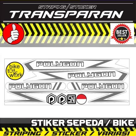 Jual Stiker Bmx Sepeda Striping Transparan Uv Striping All Sepeda