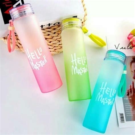 Jual Botol Minum Kaca Hello Master Tempat Air Minum Serbaguna